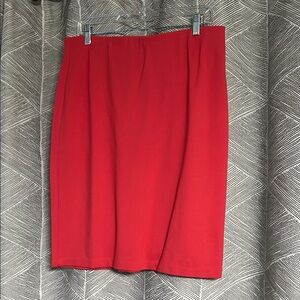 Premise Vibrant Red Pencil Skirt